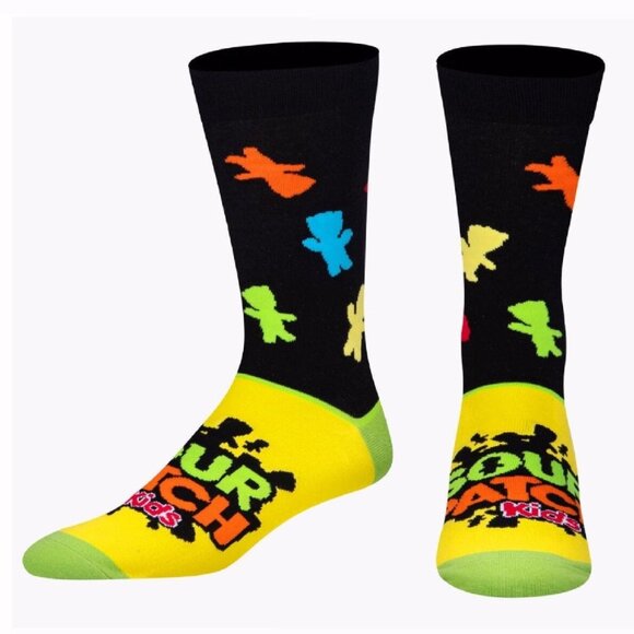 Sour Patch Kids Candies Athletic Crew Socks – Adult NEW Fast Ship - Picture 1 of 3